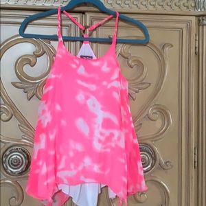 Epic Threads neon Spaghetti Strap babydoll Tank S